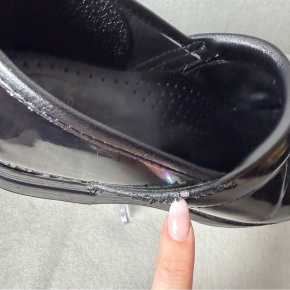 Dansko Women Professional Leather Clogs Black Dark Purple size EU 41/ US 10.5-11 - Picture 9 of 16